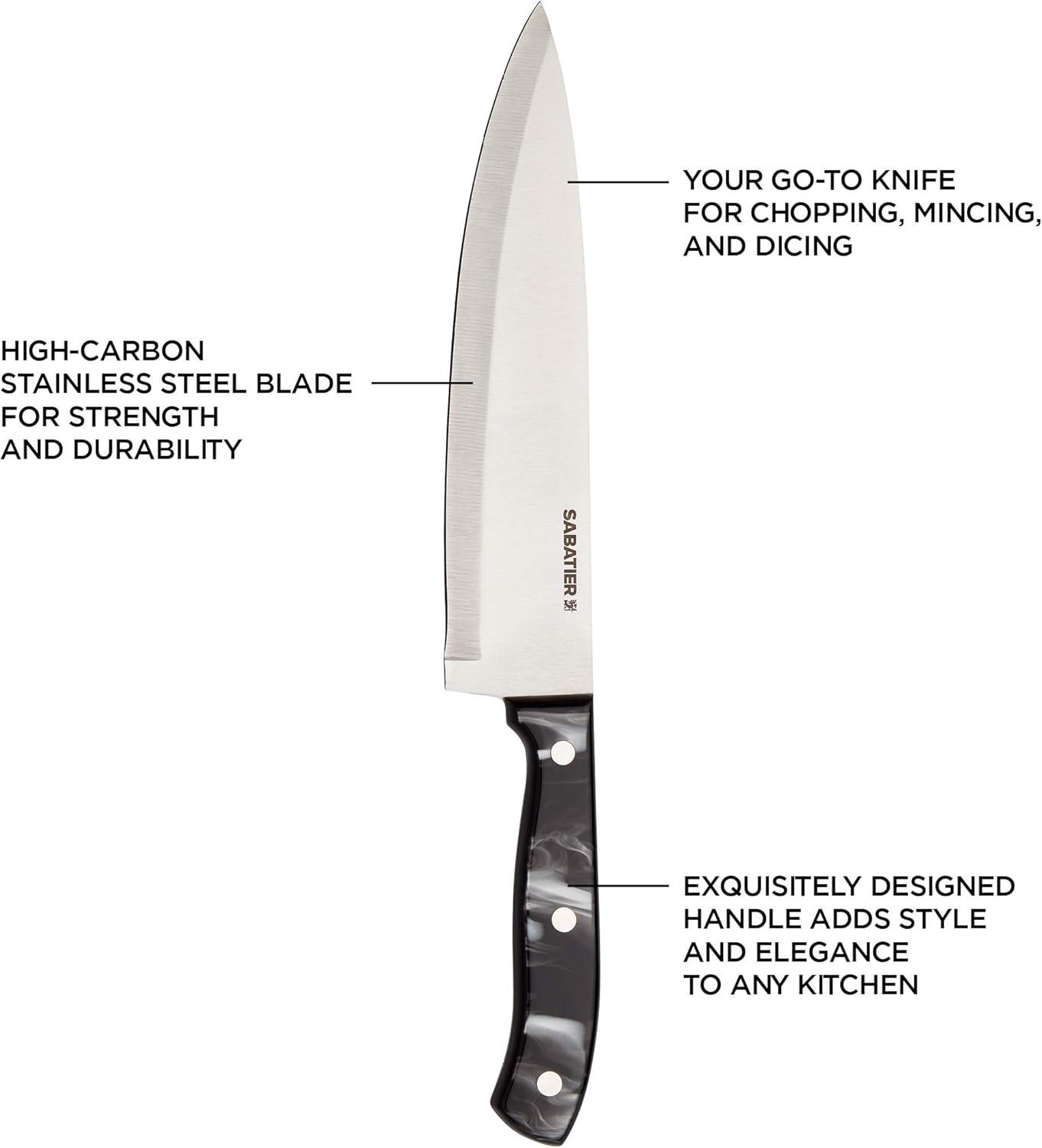 image:imageSabatier 5255854 Triple Rivet Knife Block Set 15Piece BlackBlack