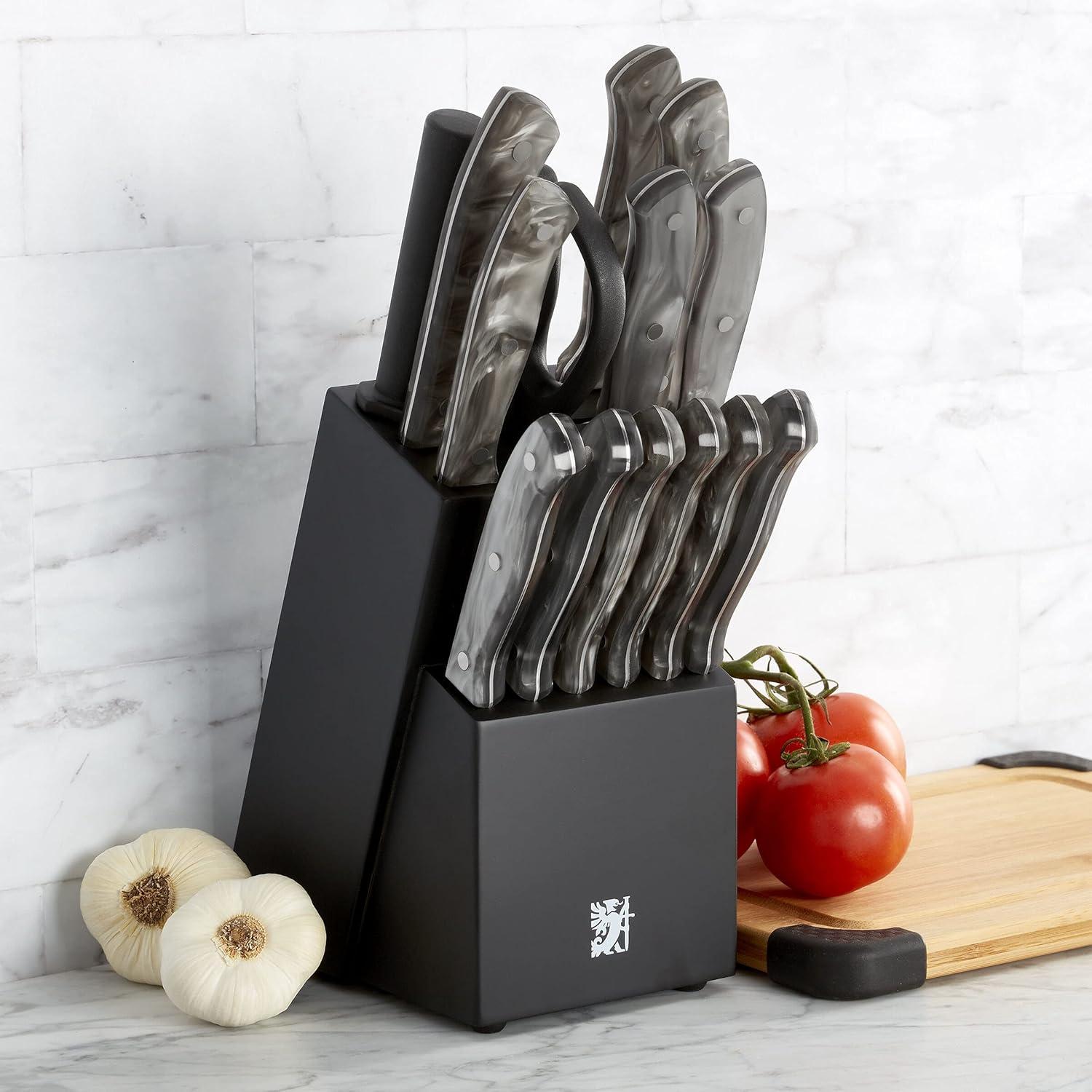 image:imageSabatier 5255854 Triple Rivet Knife Block Set 15Piece BlackBlack