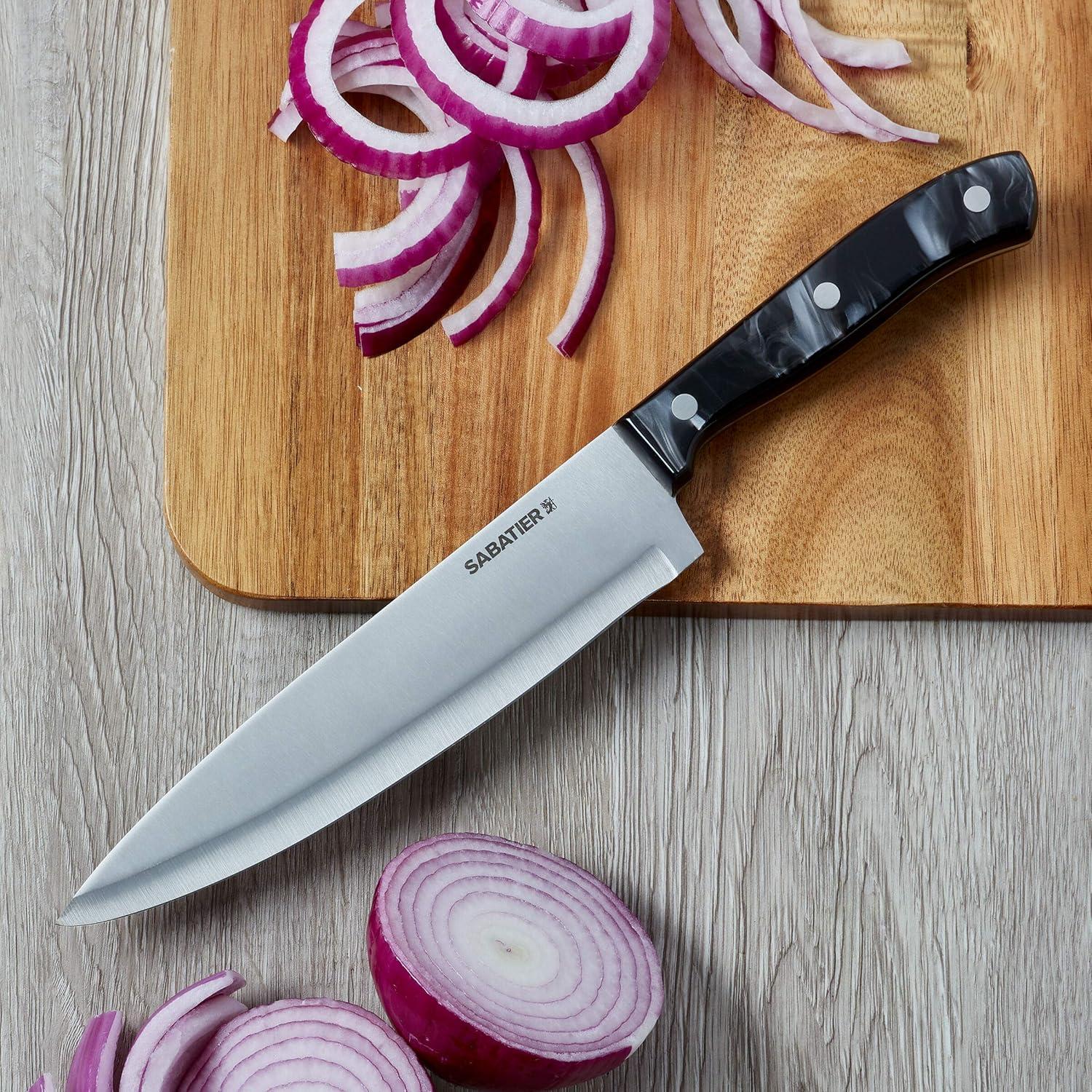 image:imageSabatier 5255854 Triple Rivet Knife Block Set 15Piece BlackBlack