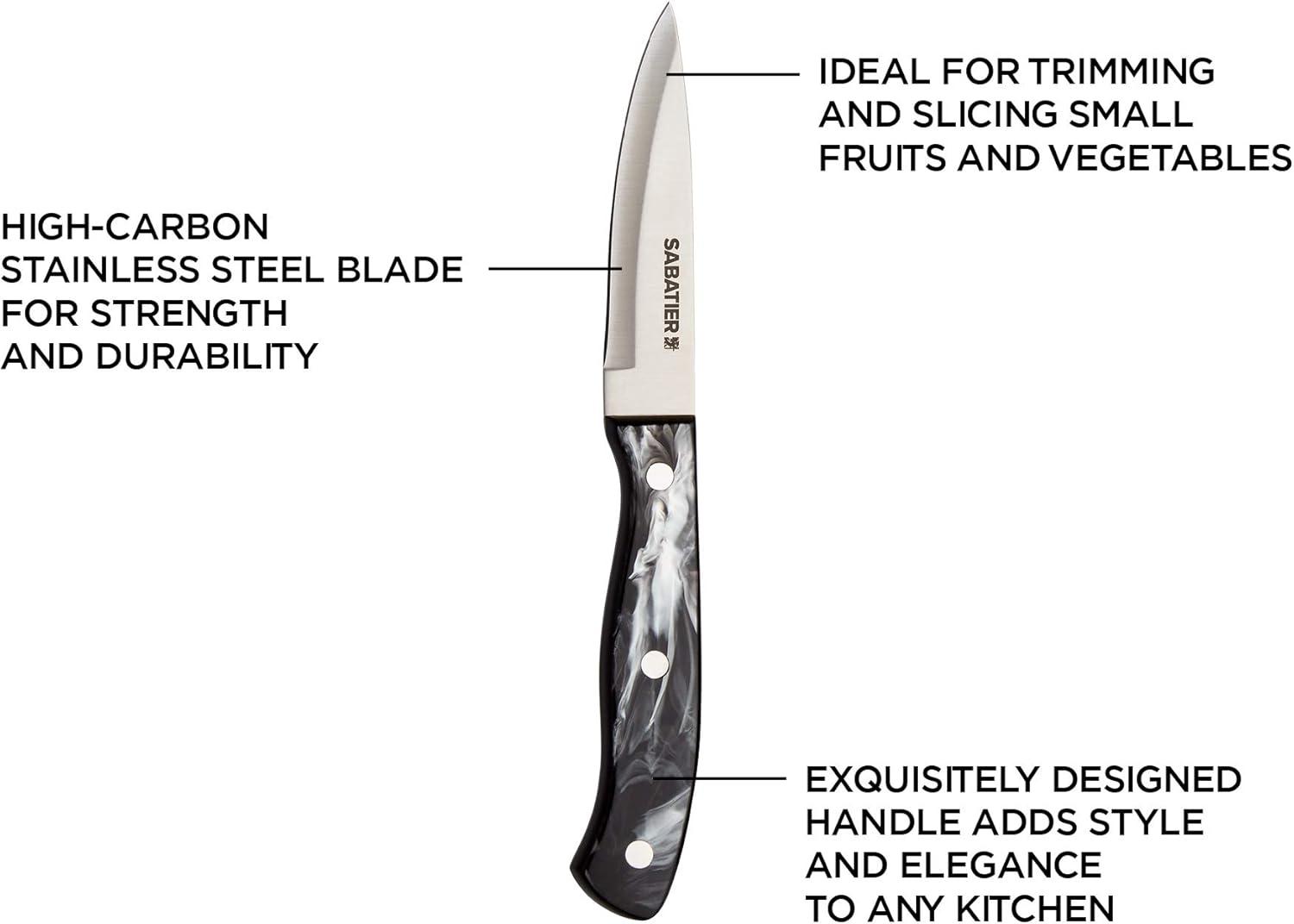 image:imageSabatier 5255854 Triple Rivet Knife Block Set 15Piece BlackBlack