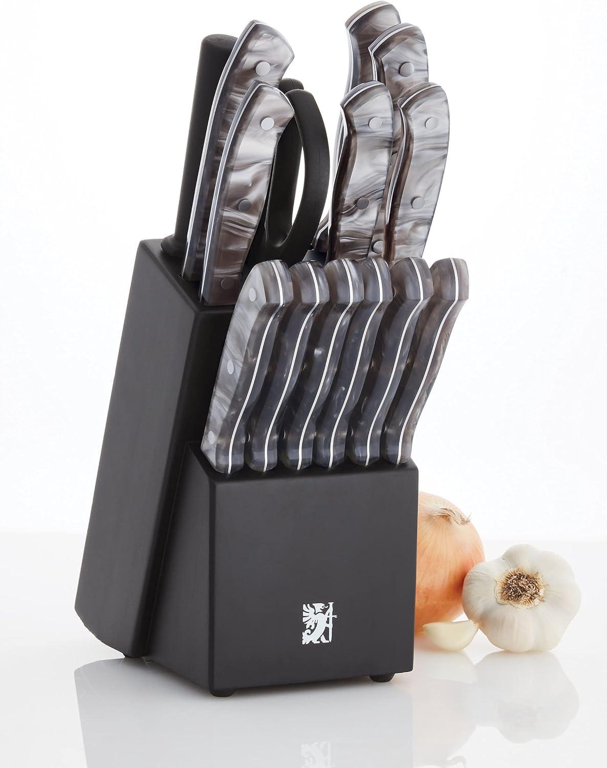 image:imageSabatier 5255854 Triple Rivet Knife Block Set 15Piece BlackBlack