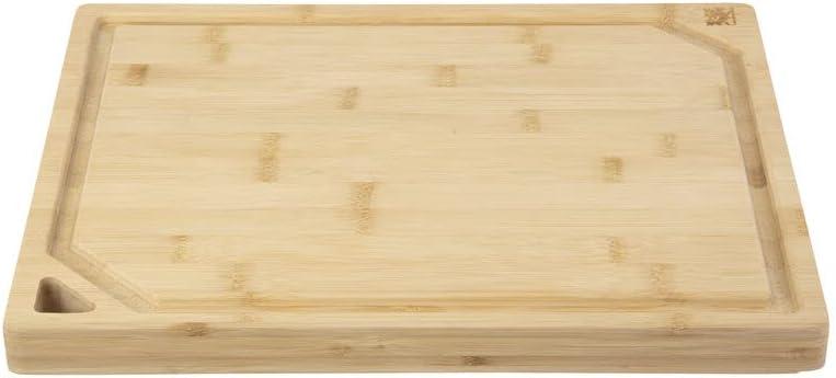 image:imageSabatier ExtraLarge Bamboo Cutting Board with Juice Trench amp Handles Reversible Kitchen Chopping Board for Meal Prep amp Serving Bread Board with Grooves for Charcuterie 12 x 1814L x 11W