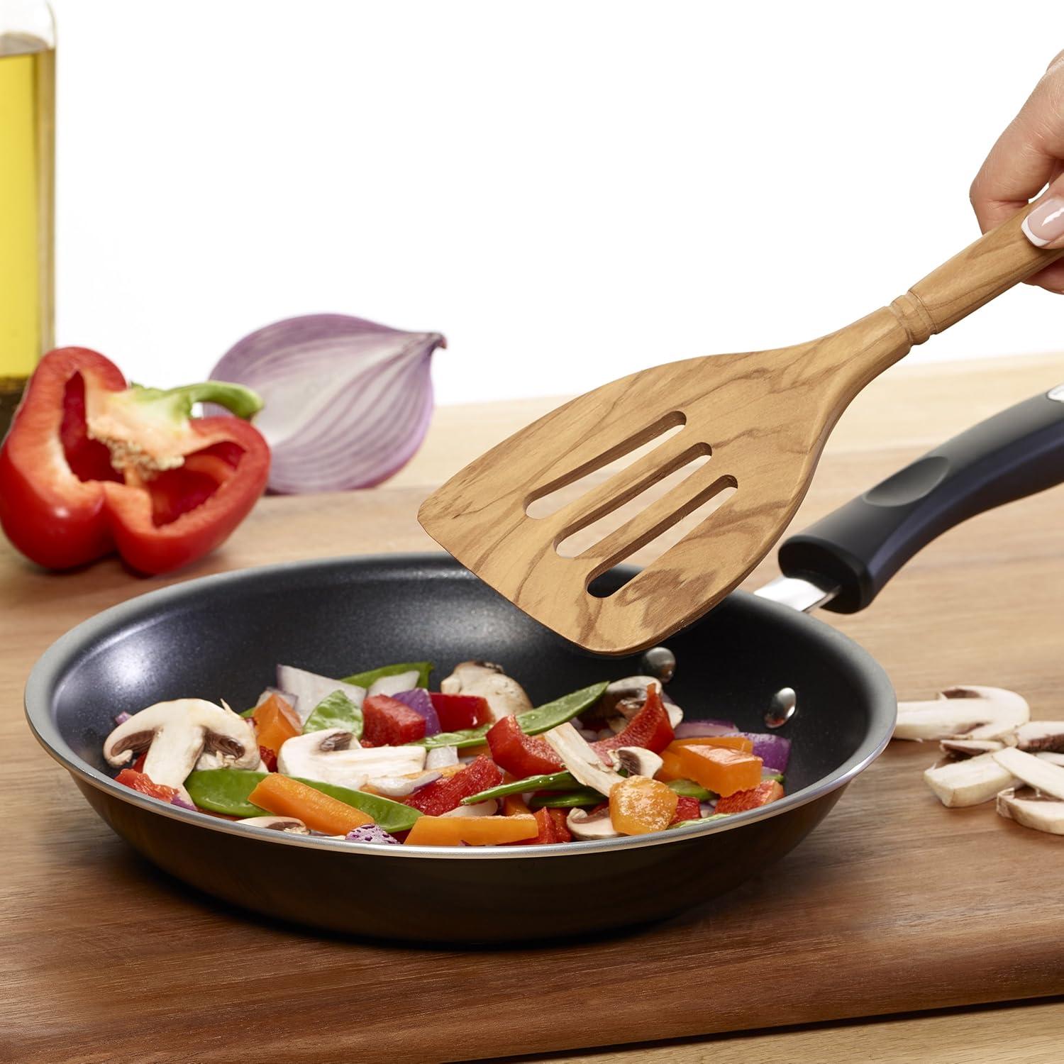 image:imageSabatier Olivewood AllPurpose Spoon Perfect for stirring mixing basting or serving 14Inch1436 x 328 x 083