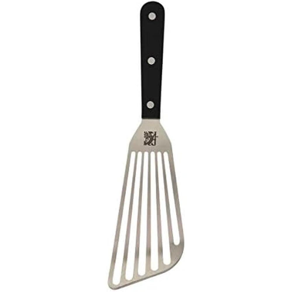 image:imageSabatier Black Flex Turner Triple Rivet Stainless Steel Angled Fish Perfect for use on delicate foods 1034Inch Black