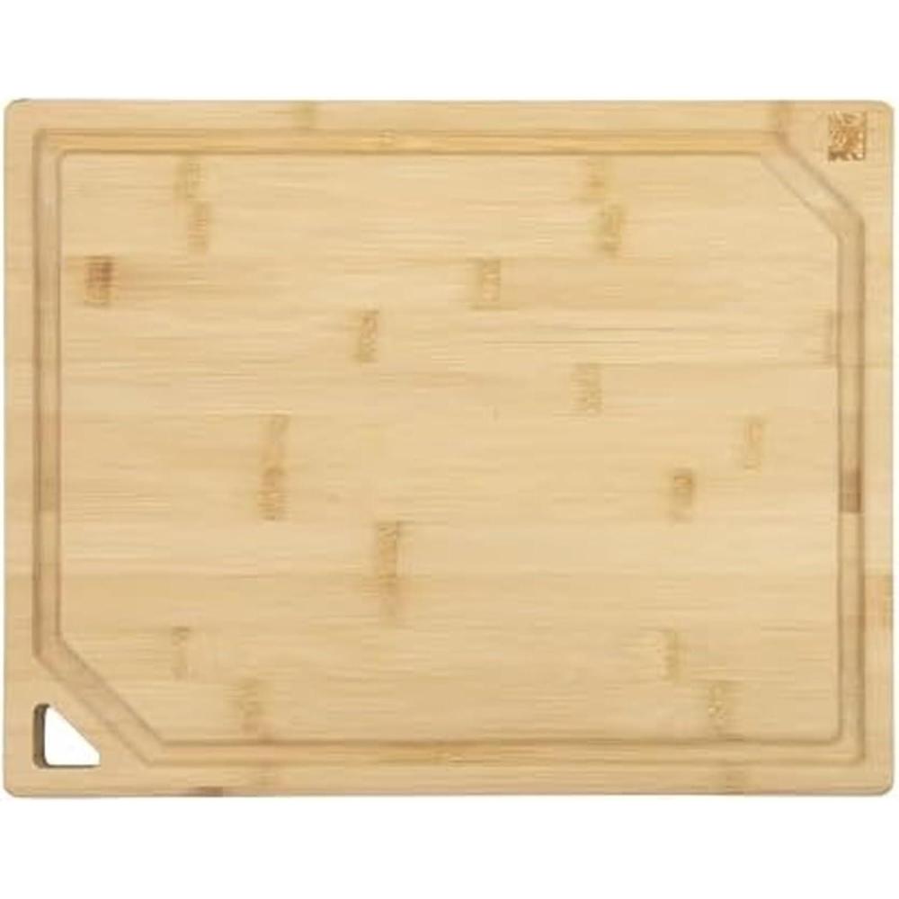 image:imageSabatier ExtraLarge Bamboo Cutting Board with Juice Trench amp Handles Reversible Kitchen Chopping Board for Meal Prep amp Serving Bread Board with Grooves for Charcuterie 12 x 1814L x 11W
