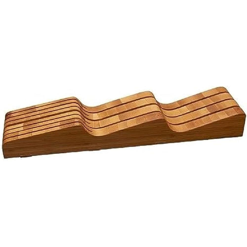image:imageSabatier In Drawer Knife Organizer 11 Slots Bamboo Knife Block Kitchen Storage Holder for 11 Knives Kitchen Knife Organizer7 Slots