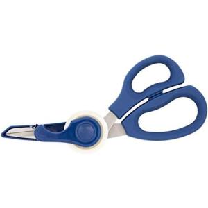 image:imageSabatier 2in1 AllPurpose Scissors Gift Wrap Scissors with Removable Tape Dispenser Blade Cover UltraSharp Stainless Steel MultiPurpose Scissors for Office and Home 114Inch RedBlue