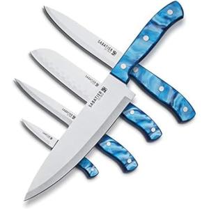 image:imageSabatier 5255854 Triple Rivet Knife Block Set 15Piece BlackBlue