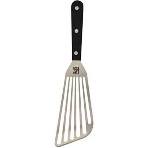 image:imageSabatier Black Flex Turner Triple Rivet Stainless Steel Angled Fish Perfect for use on delicate foods 1034Inch Black