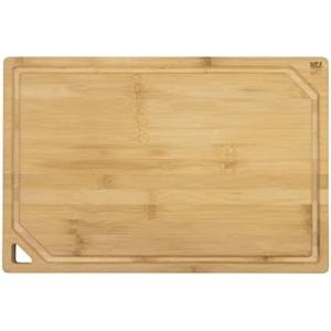 image:imageSabatier ExtraLarge Bamboo Cutting Board with Juice Trench amp Handles Reversible Kitchen Chopping Board for Meal Prep amp Serving Bread Board with Grooves for Charcuterie 12 x 1818L x 12W